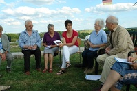 Gesprächsrunde auf dem Mühlenberg
