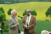 Horst Fichtmüller mit Landrat Dietmar Schulze