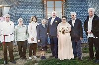 Silberhochzeitspaar Rexin mit Vereinsmitgliedern