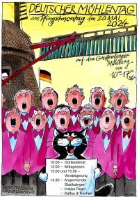 Plakat zum Mühlentag 2024