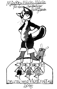 Plakat zum Deutschen Mühlentag 2015 in Greiffenberg/Nord-Brandenburg