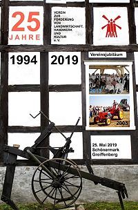 Plakat zum 25-jährigen Bestehen des Vereins