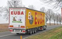 EUBA-LKW mit Werbung für die Greiffenberger Mühle